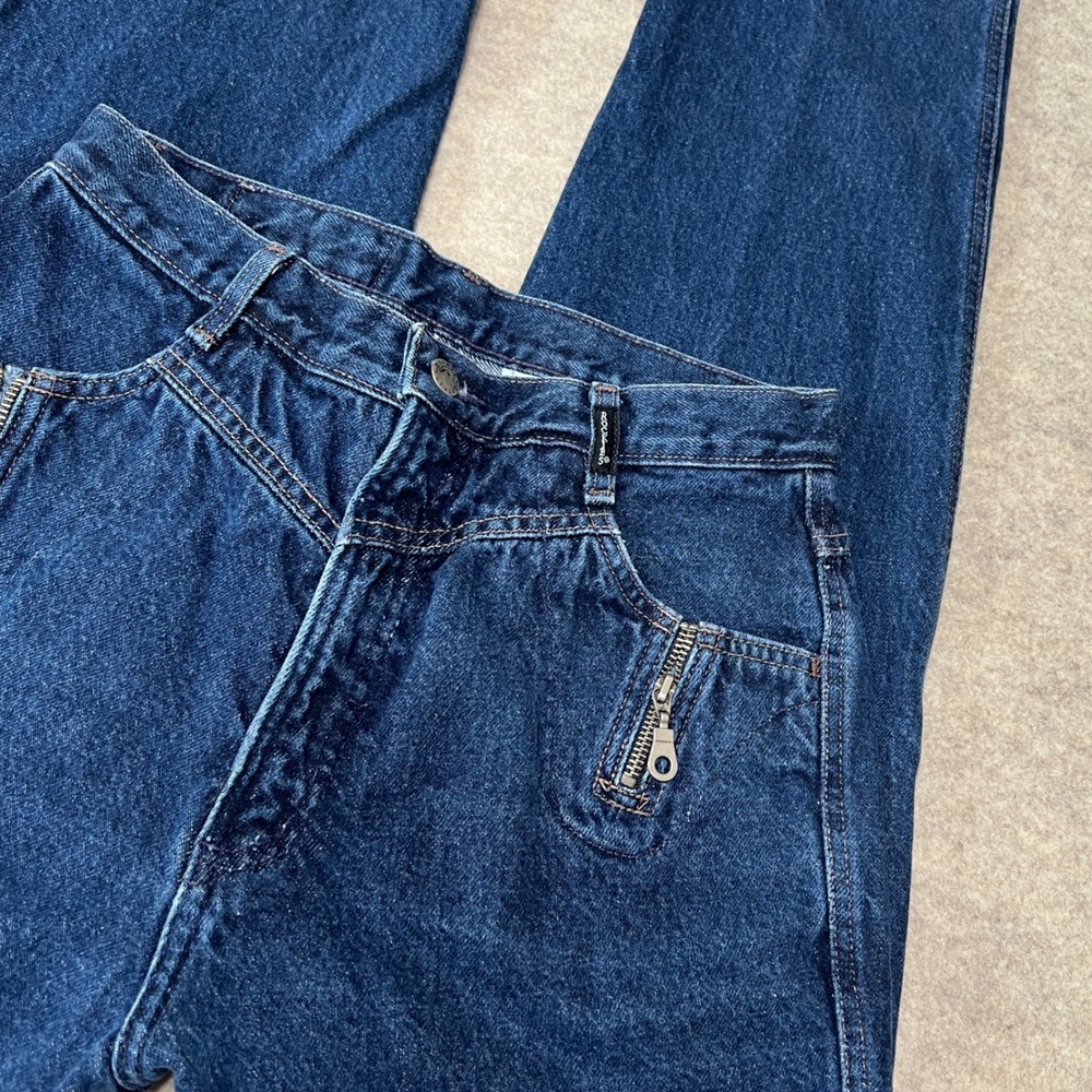 Vintage Western Rockies Rocky Mountain High Rise Yoke Jeans Blue (31/11) 27 x 35 - Picture 4 of 10